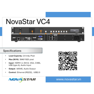 NovaStar VC4 – Bộ xử lý hình ảnh LED All-in-One (4 cổng)