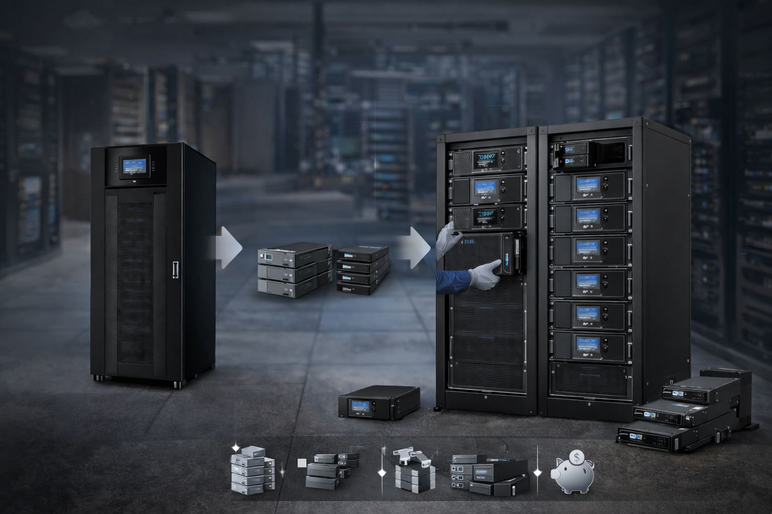 UPS Modular Là Gì Vì Sao Doanh Nghiệp Đang Chuyển Sang Công Nghệ Này