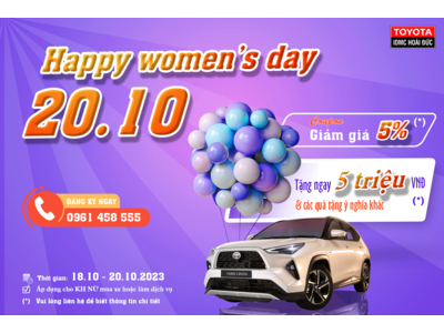 ƯU ĐÃI CHÀO MỪNG NGÀY PHỤ NỮ VIỆT NAM 20/10