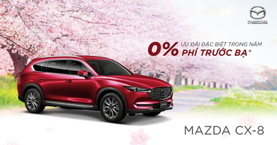 Ưu đãi đặc biệt, sở hữu mazda cx-8 với 100% phí trước bạ
