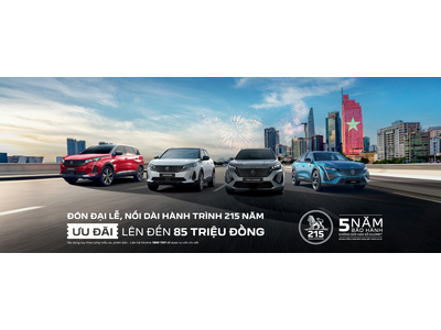 ƯU ĐÃI LÊN ĐẾN 85 TRIỆU ĐỒNG - ĐÓN ĐẠI LỄ, NỐI DÀI HÀNH TRÌNH 215 NĂM