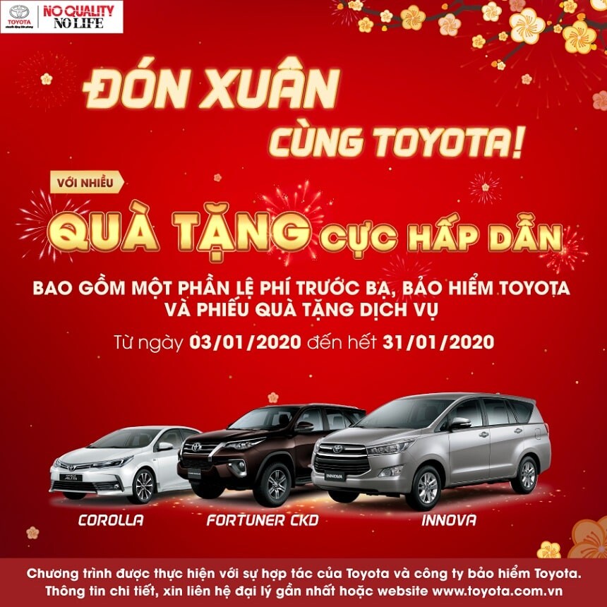 Ưu đãi mua xe Toyota 2020