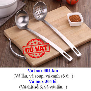 Vá inox 304 số 6 múc lẩu - múc sup buffet