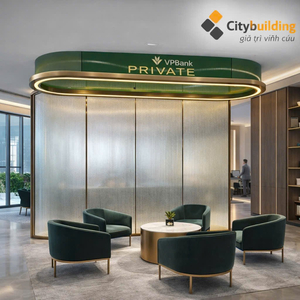 Vách kính ép lụa VPBank Private | Citybuilding