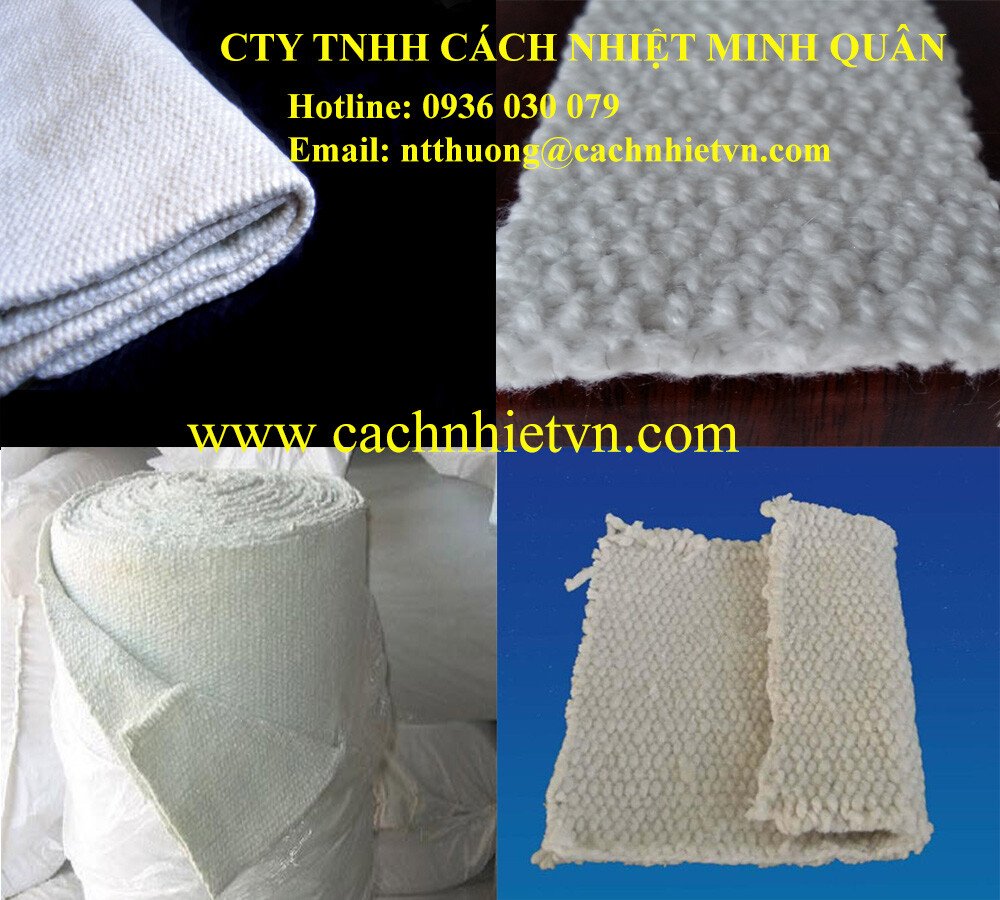 Vải ceramic chống cháy ,vải chống cháy cửa nắp lò