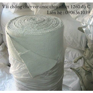 Vải chống cháy ceramic dùng cho lò nung.