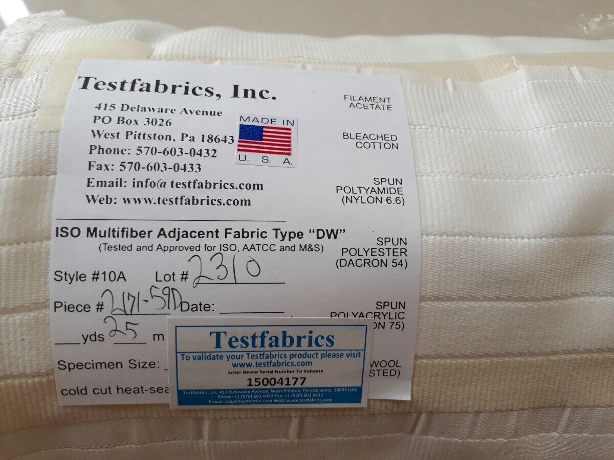 Vải đa sợi Testfabrics, Testfabrics - Multifiber fabrics