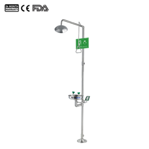 Van bi SS304, tích hợp vòi sen khẩn cấp và bồn rửa mắt. - EW-CS2