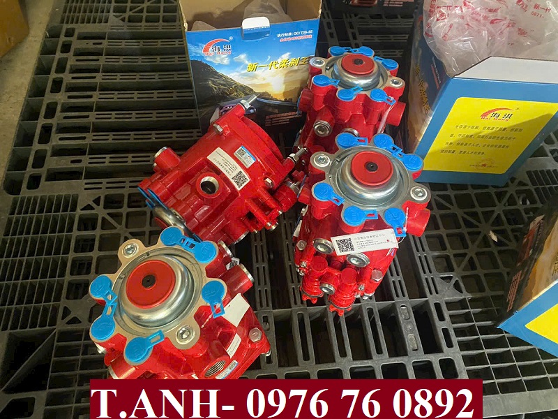 Van chia hơi mooc ABS đỏ