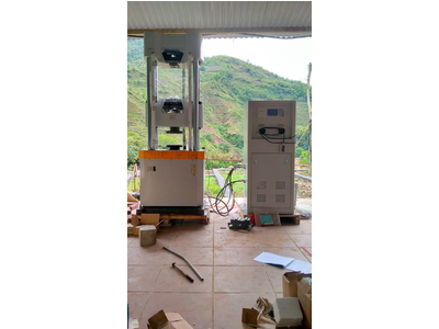 Vận chuyển lắp đặt máy kéo thép 1000KN tại miền núi cao Lai Châu