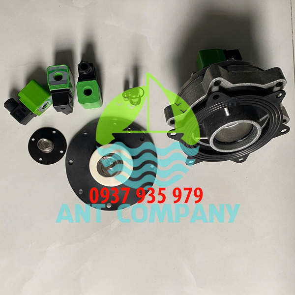 Van điện từ giũ bụi DN50 DMF-Y-50 CQD-Y-50 và Diaphragm kit, Solenoid coil, Pilot Plunger repair Kit