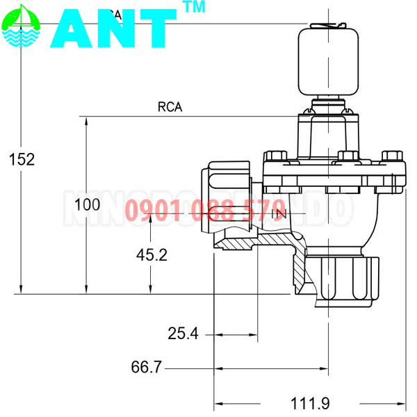 THÔNG SỐ VAN GIŨ BỤI ANT-G-20DD (CA20DD)