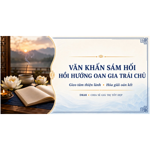 Văn Khấn Sám Hối, Hồi Hướng Oan Gia Trái Chủ- Giải duyên nghiệp giúp tâm an !