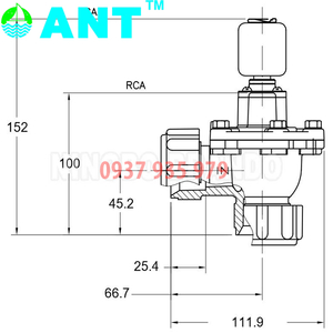 VAN RŨ BỤI ANT-G-20DD (CA20DD)