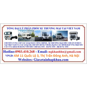 Veam VT260-1 thùng lửng, thùng dài 6,1 mét, máy isuzu Euro 4