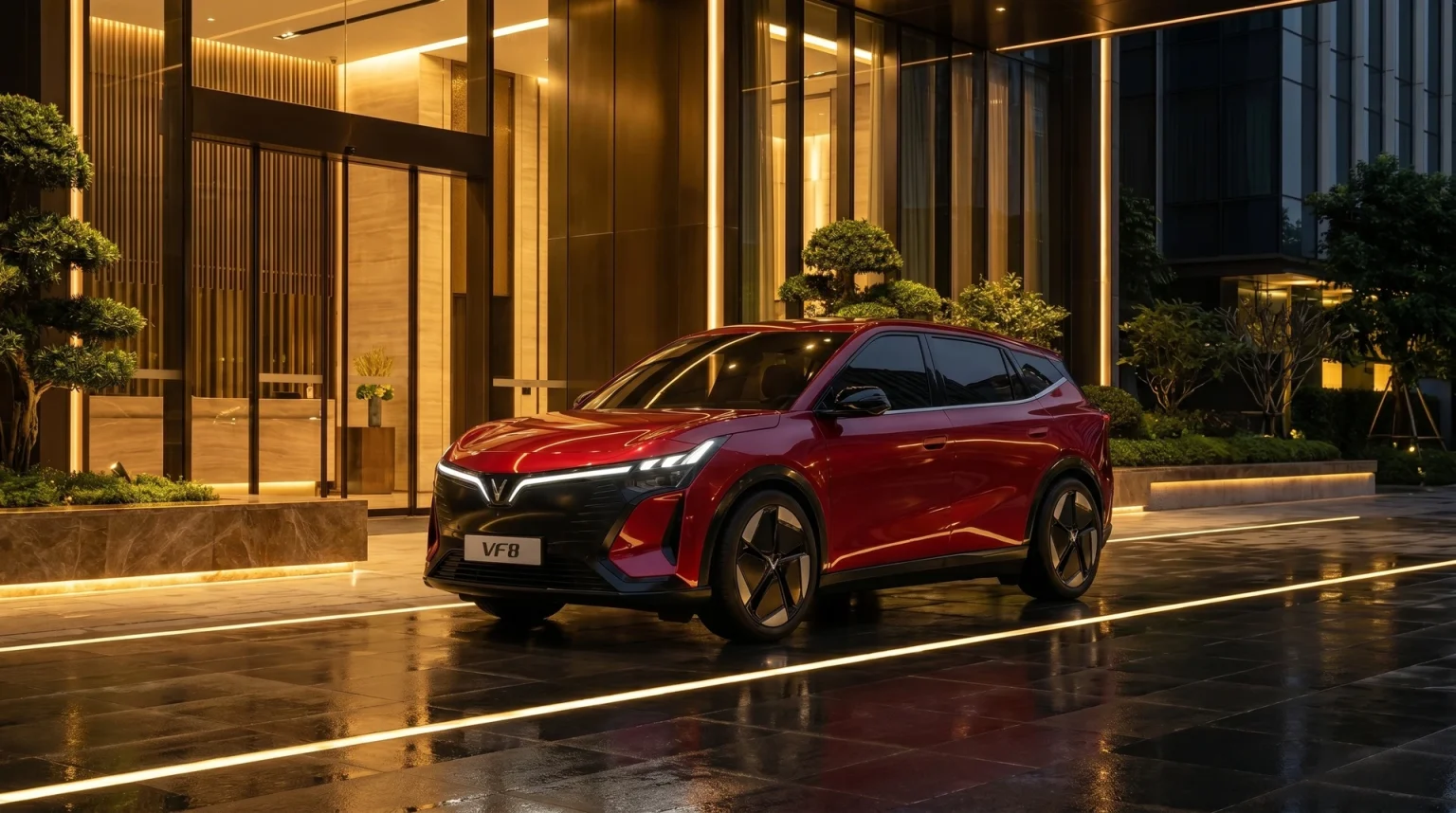 VF8 All New 2026 vẫn được trang bị gói công nghệ trợ lái nâng cao ADAS toàn diện, gồm các tính năng đáng chú ý như Hỗ trợ di chuyển trên đường cao tốc, Kiểm soát hành trình thích ứng, Hỗ trợ giữ làn đường, Cảnh báo điểm mù và camera 360 độ.