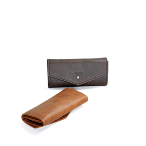 Ví cầm tay unisex CNT VN13 cao cấp Nâu