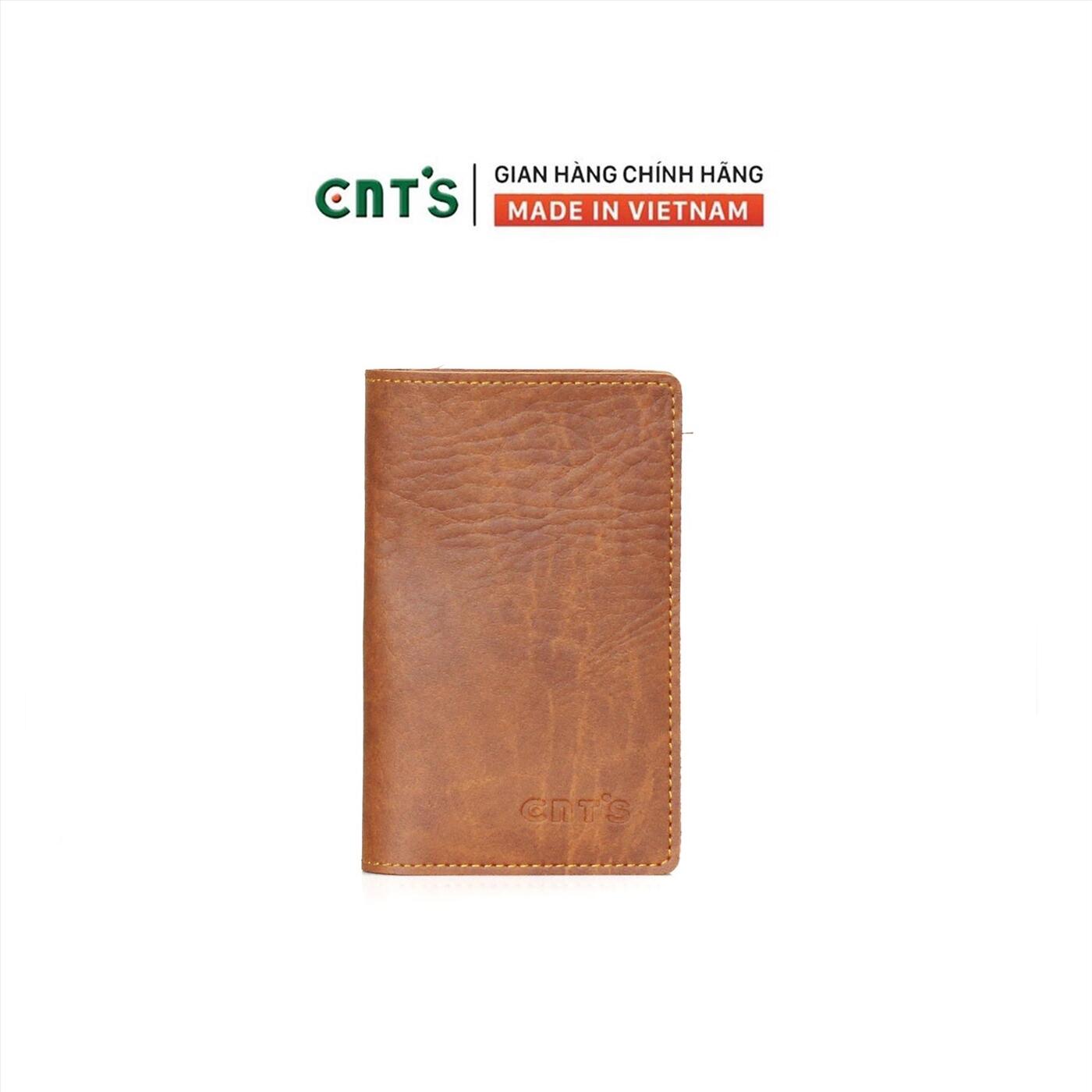 Ví da nam nữ CNT VN20 cao cấp Bò Đậm