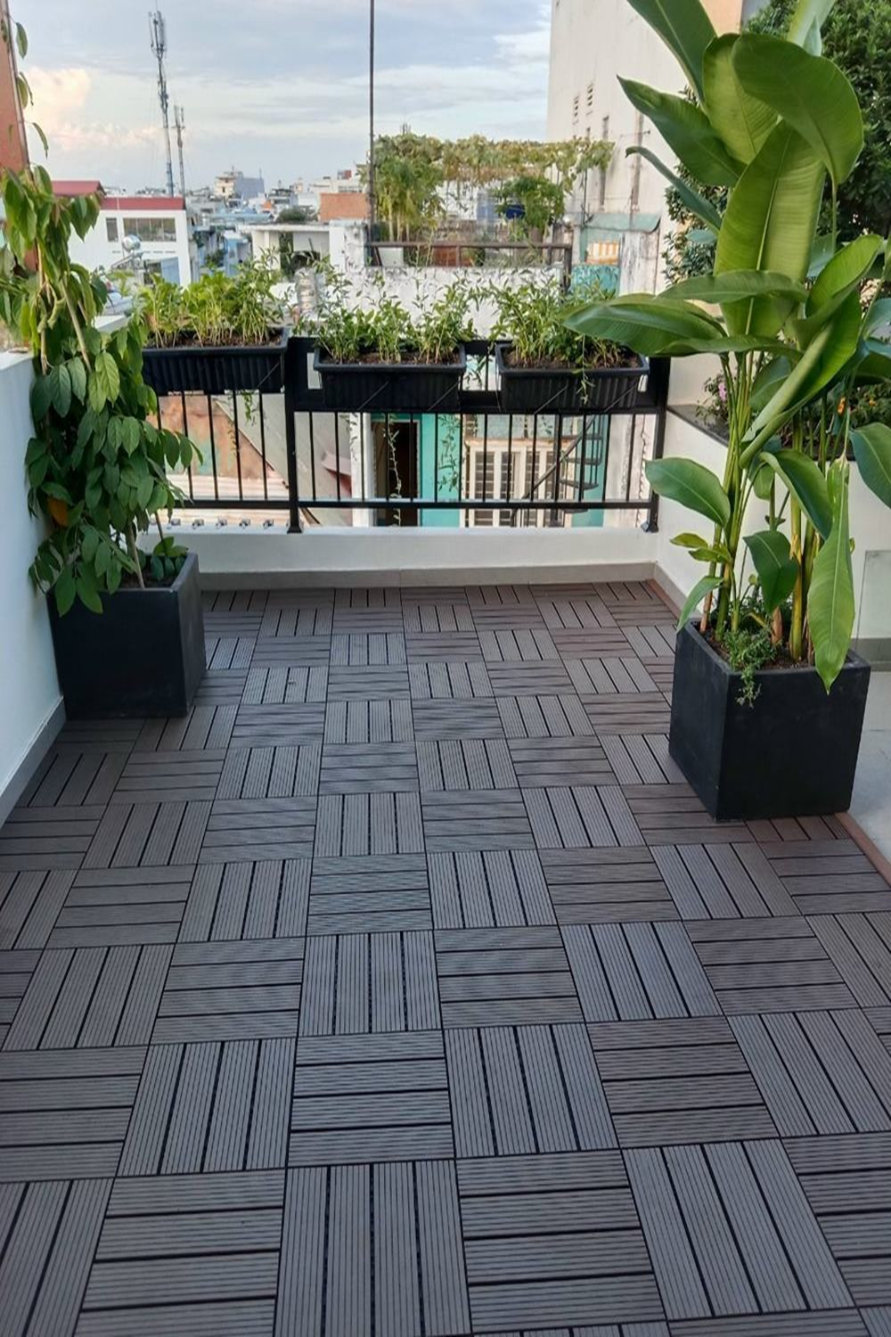 Vỉ gỗ nhựa composite ngoài trời DD004 HNMDNG