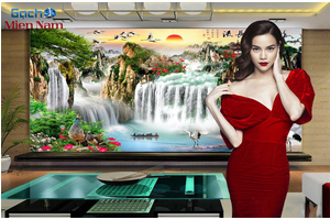 Vì sao ca sĩ Hồ Ngọc Hà lựa chọn gạch 3D trang trí nhà?