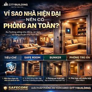 VÌ SAO NHÀ HIỆN ĐẠI NÊN CÓ PHÒNG AN TOÀN GIẢI PHÁP SỐNG CHỦ ĐỘNG CHO GIA ĐÌNH CITYBUILDING