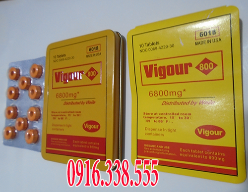 viên vigour 6800 mg 6018 made in USA