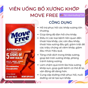 Viên Bổ Sung Xương Khớp Move Free Total Joint Health 200 viên - 🇺🇸