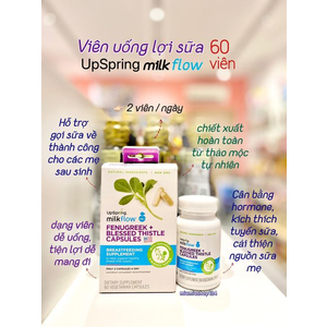 Viên uống lợi sữa Upspring Milkflow 60 viên 🇺🇸