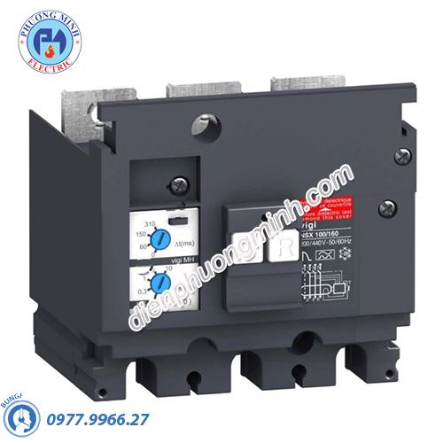 Vigi module for NSX100 to NSX630, NSX100/160, ME, 0.3A, Fixed, 4P - Model LV429213