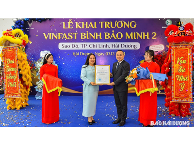 VINFAST HẢI DƯƠNG CHÍNH THỨC KHAI TRƯƠNG CƠ SỞ 2 TẠI CHÍ LINH, HẢI DƯƠNG