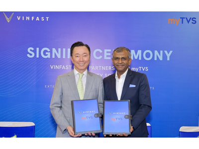 VinFast bắt tay myTVS phát triển mạng lưới hậu mãi ô tô điện tại Ấn Độ