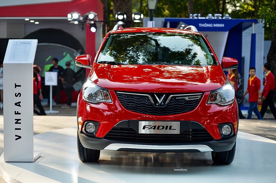Hình ảnh xe VinFast Fadil tại lần ra mắt công chúng tại Sài Gòn