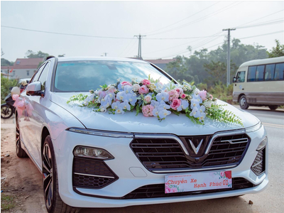 Vinfast Lux A làm xe hoa tại Bắc Ninh