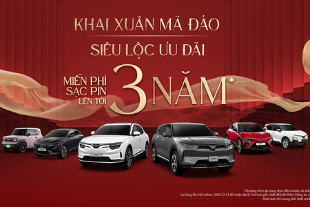 VinFast tặng quà tết “khủng” - lên tới 3 năm sạc pin miễn phí cho khách hàng