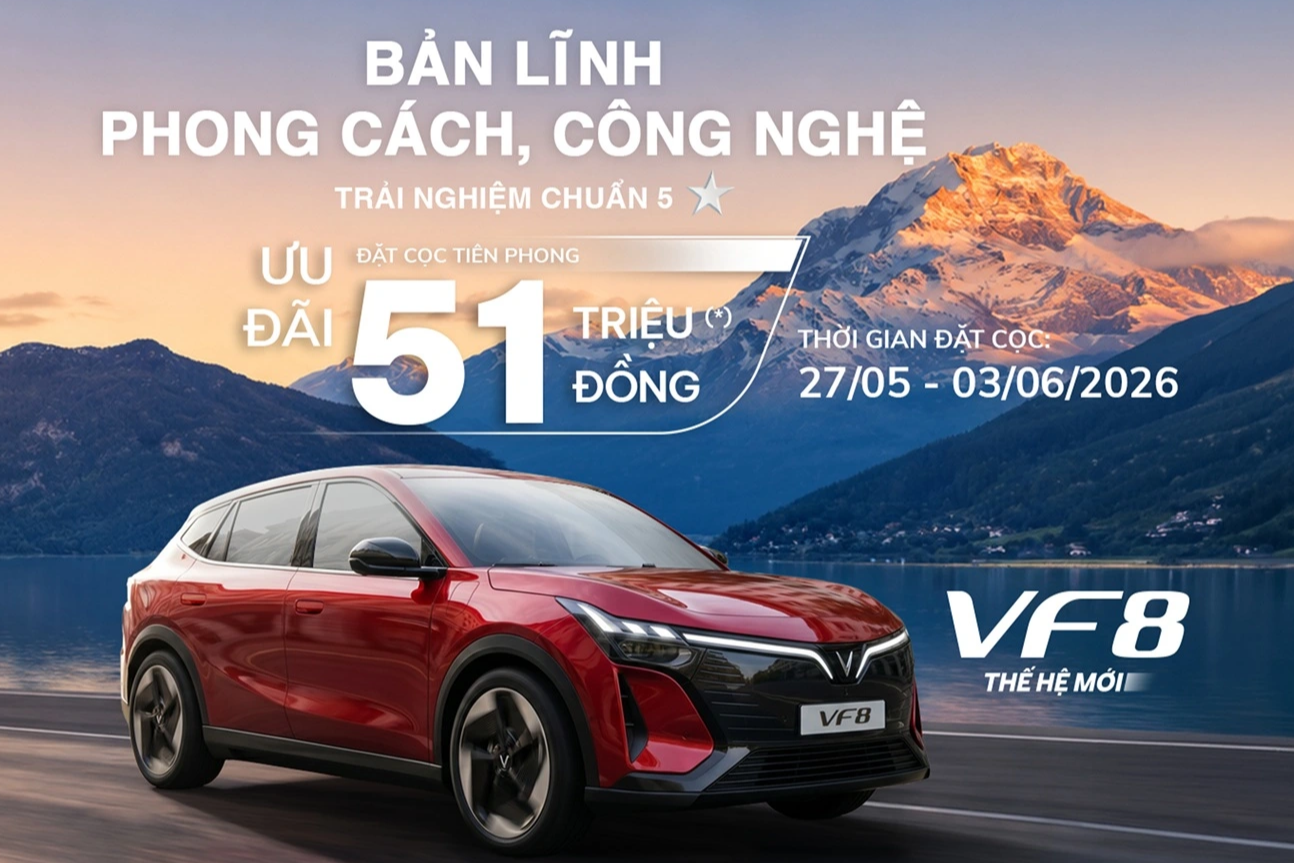 VINFAST VF 8 THẾ HỆ MỚI LẬP KỶ LỤC MỞ BÁN VỚI 12.728 ĐƠN ĐẶT HÀNG CHỈ SAU 8 NGÀY