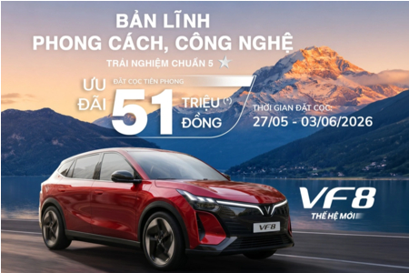 VINFAST VF 8 THẾ HỆ MỚI LẬP KỶ LỤC MỞ BÁN VỚI 12.728 ĐƠN ĐẶT HÀNG CHỈ SAU 8 NGÀY