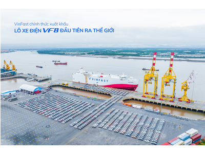 VinFast xuất khẩu lô xe điện đầu tiên ra thế giới