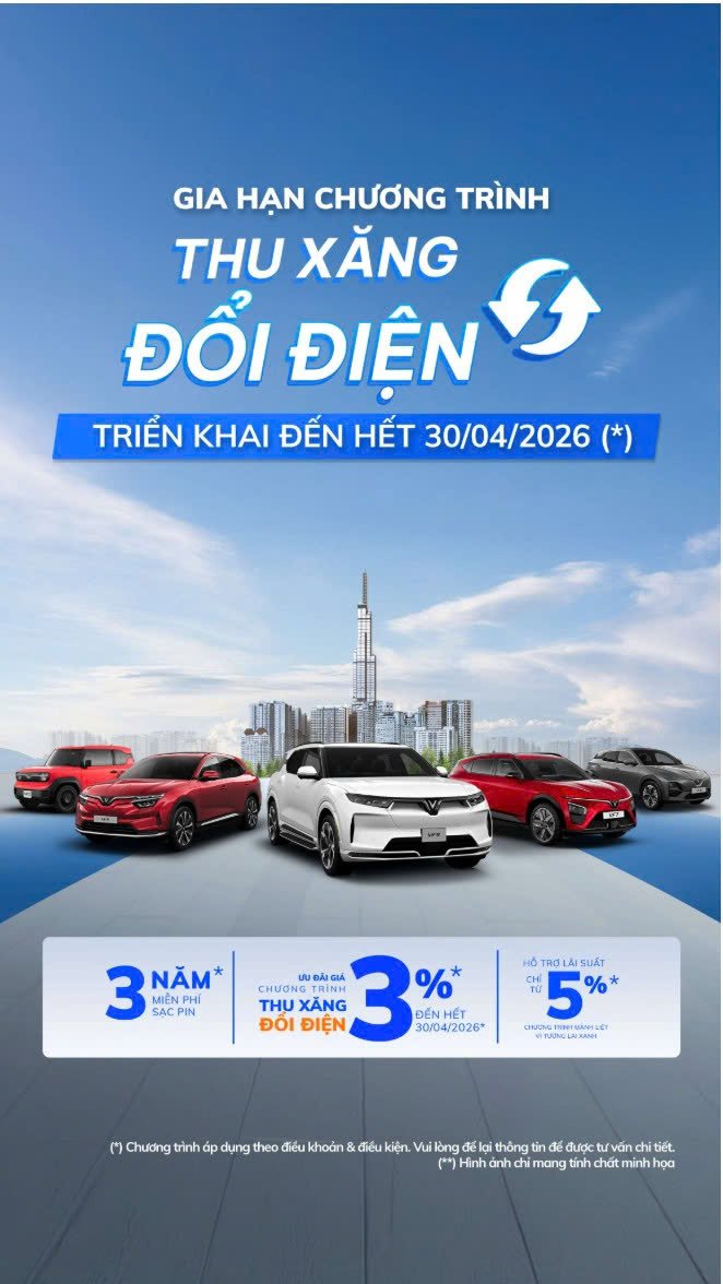 VINGROUP KHẨN CẤP HỖ TRỢ KHÁCH HÀNG GIẢM ÁP LỰC GIÁ XĂNG DẦU