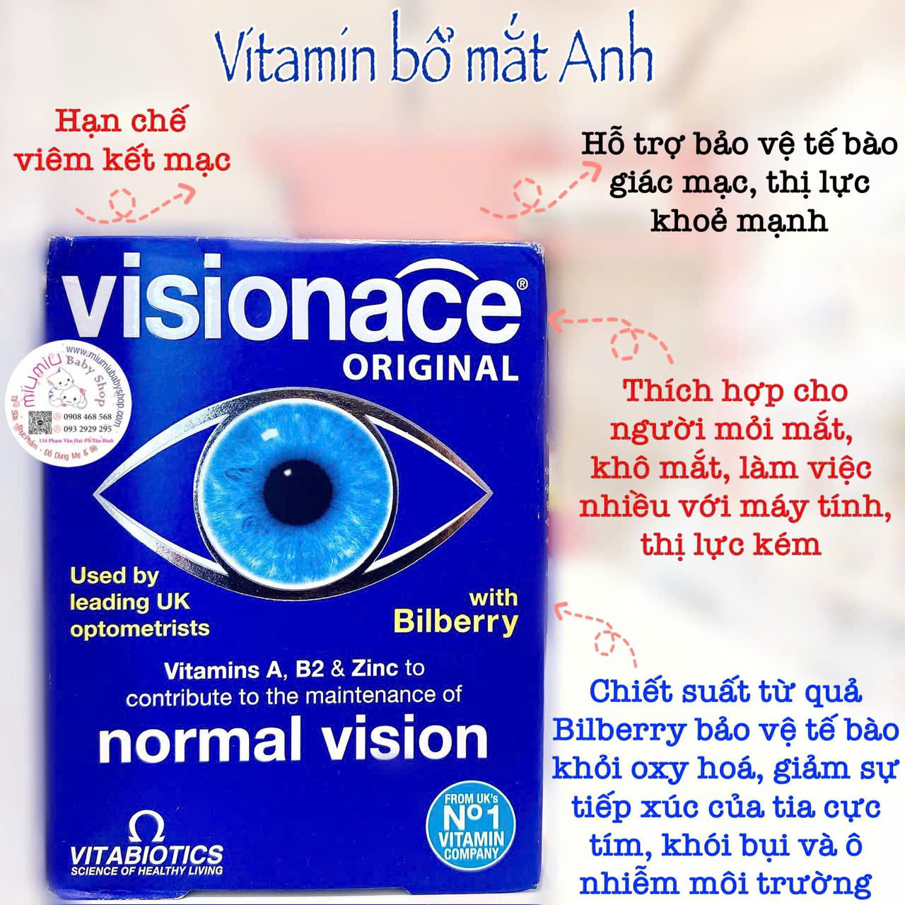 Visionace cho mắt 30 viên