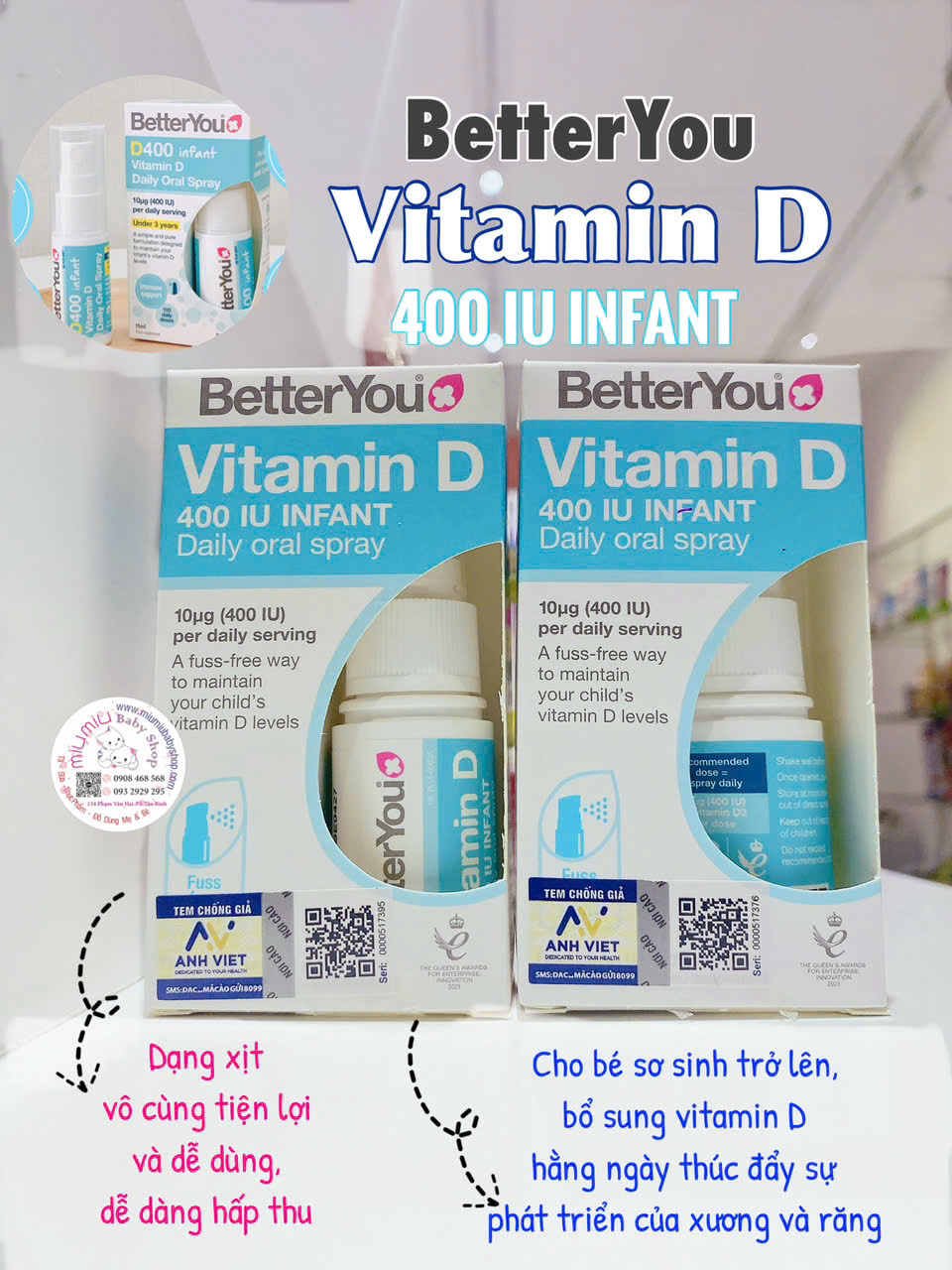 Vitamin D BetterYou 400IU