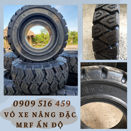 Lốp đặc xe nâng MRF Ấn Độ
