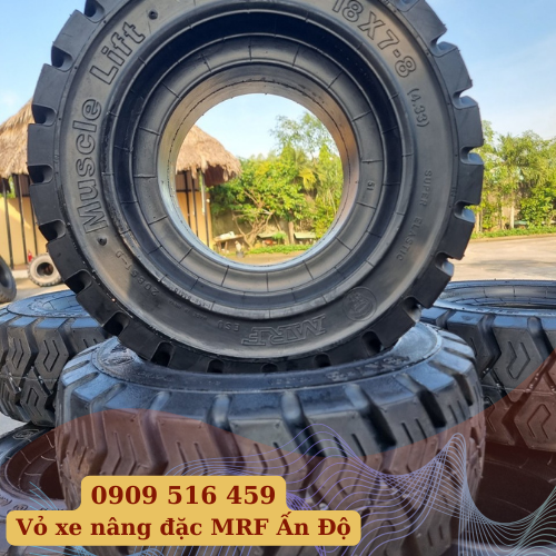 Hình ảnh lốp đặc xe nâng MRF Ấn Độ