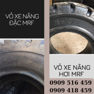 Vỏ xe nâng đặc và vỏ hơi hiệu MRF của Ấn Độ