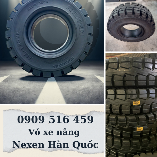 Vỏ xe nâng hiệu Nexen được nhập khẩu từ Hàn Quốc