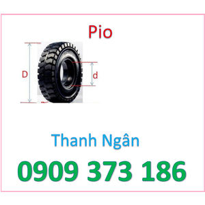 Bánh đặc xe nâng 600-9 Pio