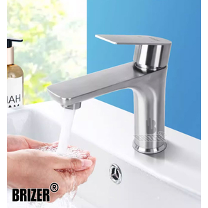 Vòi Lavabo Inox 304 Nóng Lạnh Brizer BZ4475