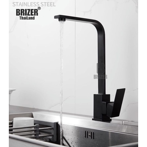 Vòi Rửa Chén Nóng Lạnh Vuông Đen Sơn TĐ Brizer BZ1007
