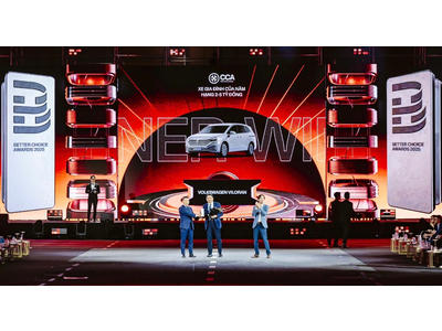 Volkswagen Viloran được vinh danh “Xe Gia Đình Của Năm hạng 2-5 tỷ đồng” tại Car Choice Awards 2025.