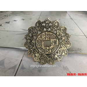 Vòng dơi ngũ phúc lâm môn đường kính 16cm bằng đồng