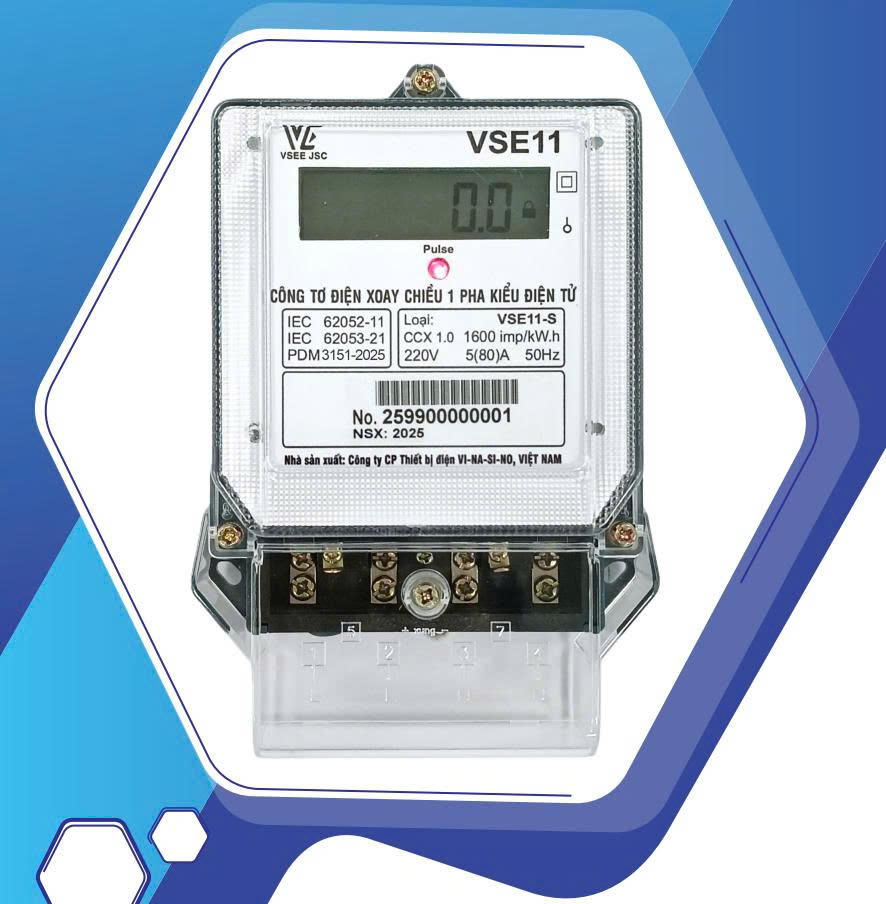 CÔNG TƠ ĐIỆN TỬ 1 PHA VSE11-S-5(80)A